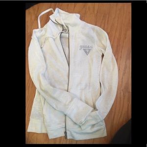 Off white zip up jacket